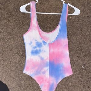 Multicolor tank top bodysuit